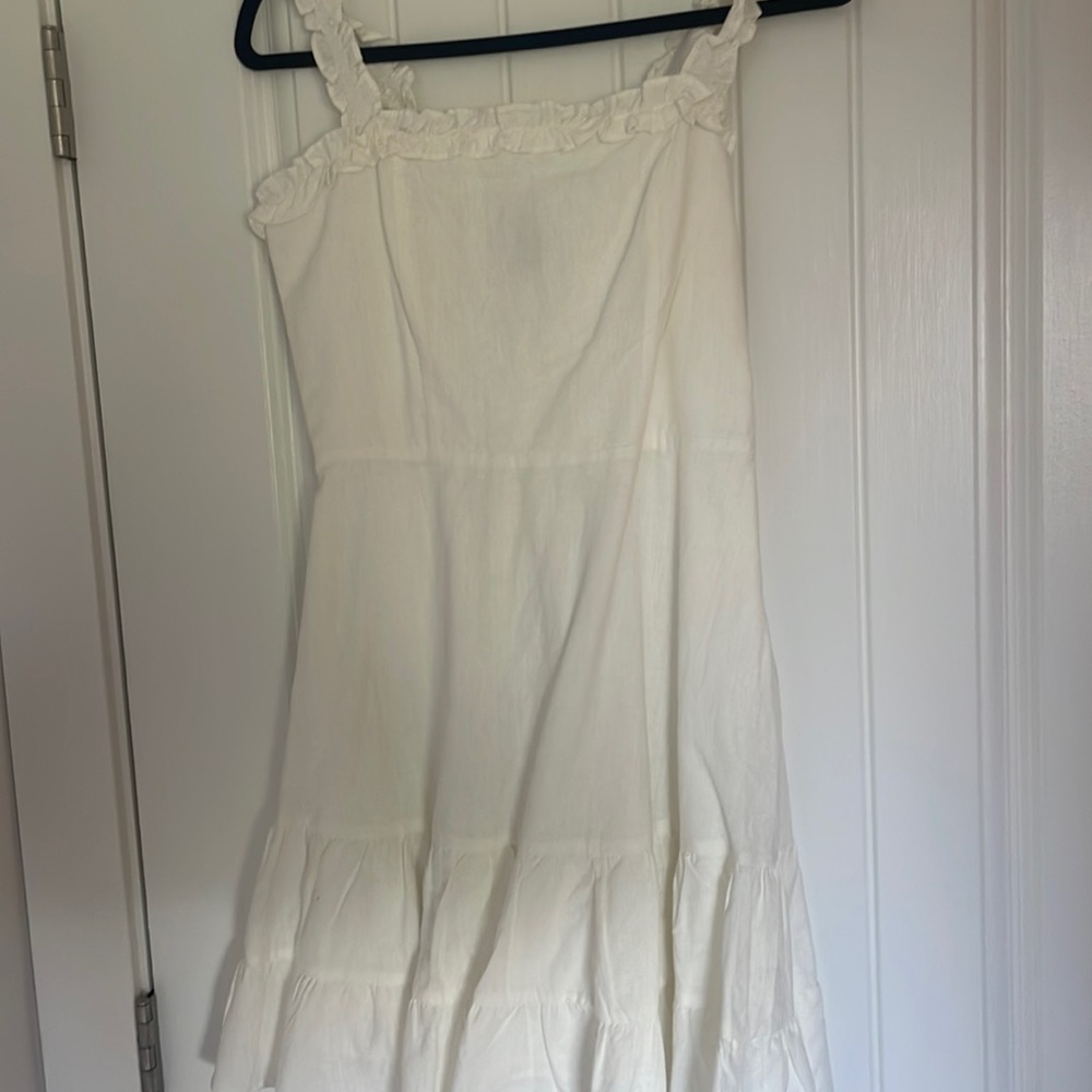 Aqua White strap dress
